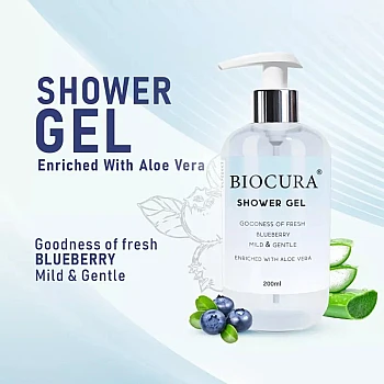 Biocura Shower Gel - Blue Berry (200ml)