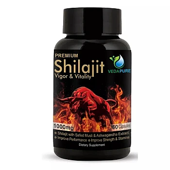 Vedapure Veda Shilajit Vigor & Vitality Capsules (60caps)