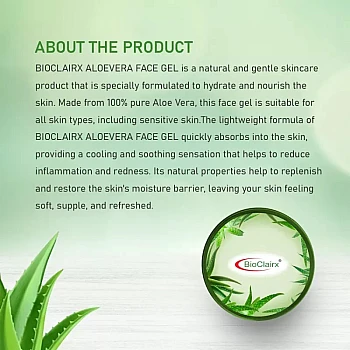 Bioclairx Alovera Face Gel (325g)