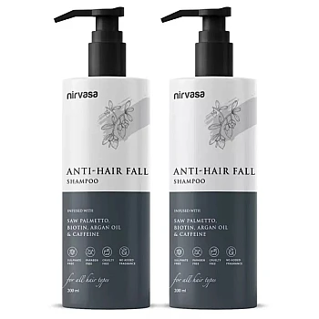 Nirvasa Anti Hair Fall Shampoo (200ml, Pack of 2)