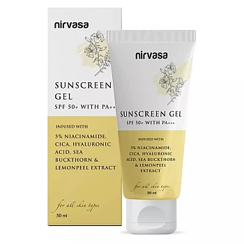 Nirvasa Sunscreen Gel, Spf 50+ With Pa+++ (50ml)