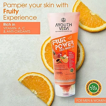 Ayouthveda Fruit Power Face Wash Gel (100ml)