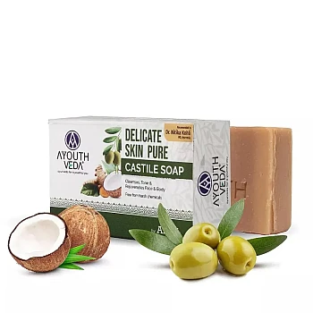 Ayouthveda Delicate Skin Pure Castile Soap (100g)