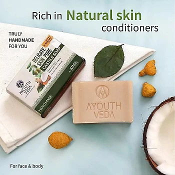Ayouthveda Delicate Skin Pure Castile Soap (100g)