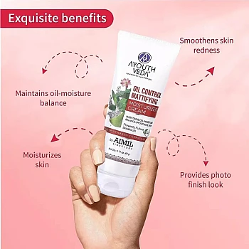 Ayouthveda Oil Control Mattfying Moisturizer Cream (60g)