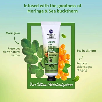 Ayouthveda Moringa & Sea Buckthorn Hand Cream (30g)