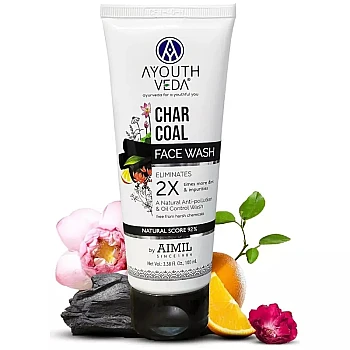 Ayouthveda Charcoal Face Wash (100ml)