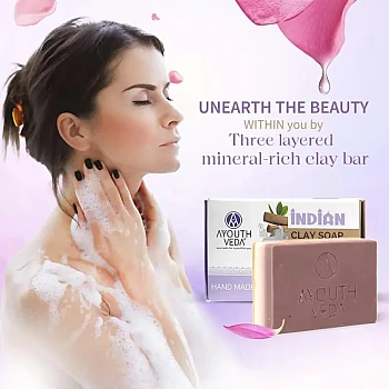 Ayouthveda Indian Clay Soap (100g)