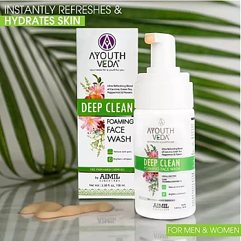 Ayouthveda Deap Clean Foaming Face Wash (100ml)