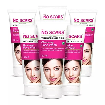 No Scar Aloevera Face Wash (60ml, Pack of 6)