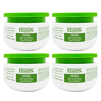 Habibs Henna Mehndi Powder (200g, Pack of 4)