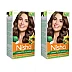 Nisha Creme Hair Color 3.5 Chocolate Brown (Developer 60ml + Colorant Tube 60gm + Conditioner 6ml + Glove) (1Pack, Pack of 2)