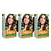 Nisha Creme Hair Color 3.5 Chocolate Brown (Developer 60ml + Colorant Tube 60gm + Conditioner 6ml + Glove) (1Pack, Pack of 3)