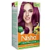 Nisha Creme Hair Color Wine Burgundy (Developer 60ml + Colorant Tube 60gm + Conditioner 6ml + Glove) (1Pack)