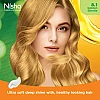 Nisha Creme Hair Color 8.1 Golden Blonde (Developer 60ml + Colorant Tube 60gm + Conditioner 6ml + Glove) (1Pack)