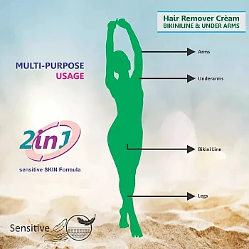Securteen Hair Remover Cream For Bikini Line & Underarms Cream (60g)