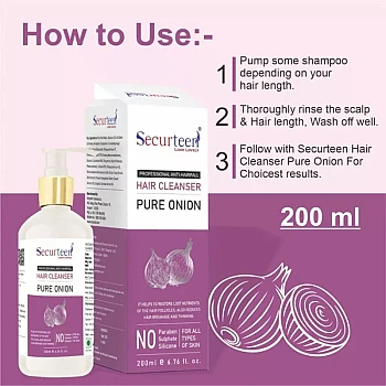 Securteen Pure Onion Hair Cleanser (200ml)