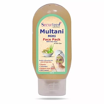 Securteen Multani Mitti Aloevera Face Pack (120ml)