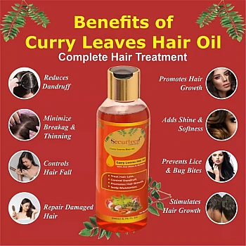 Securteen Curry Leaves Hair Oil (200ml)