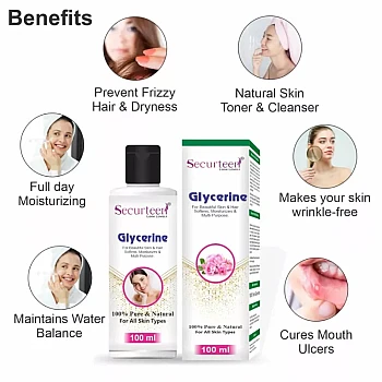 Securteen Glycerine For Beauty And Skin Care (100ml)