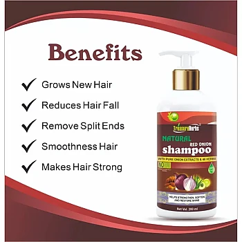 TreasureHerbs Natural Red Onion Shampoo (200ml)