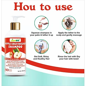 TreasureHerbs Apple Cider Vinegar Shampoo (200ml)