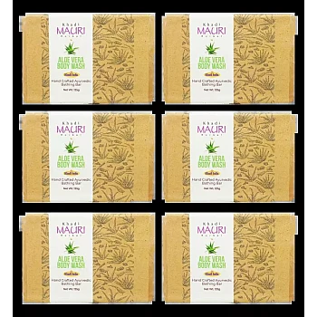 Khadi Mauri Aloevera Body Wash Soap (125g, Pack of 6)