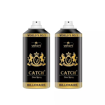 Vetoni Billionarire Deo Spray For Men (165ml, Pack of 2)