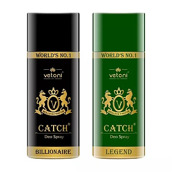 Vetoni Billionarire And Legend Deo Spray For Men (Each 165ml) (1Pack)