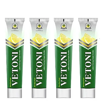 Vetoni Eco Pack Shaving Cream Lemon (Each 100gm) (4Pack)