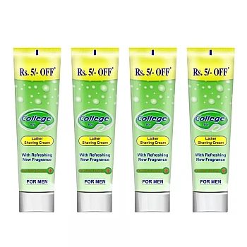 Vetoni College Boy Shaving Cream Green (120g, Pack of 4)