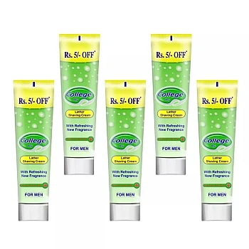 Vetoni College Boy Shaving Cream Green (120g, Pack of 5)