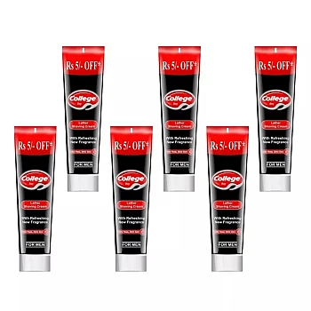 Vetoni College Boy Shaving Cream Black (120g, Pack of 6)