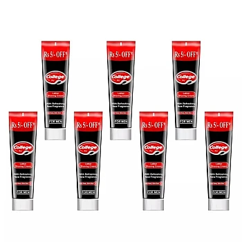 Vetoni College Boy Shaving Cream Black (120g, Pack of 7)