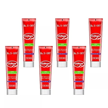 Vetoni College Boy Shaving Cream Red (120g, Pack of 6)