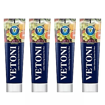 Vetoni Shaving Cream Fruity Punch (125g, Pack of 4)