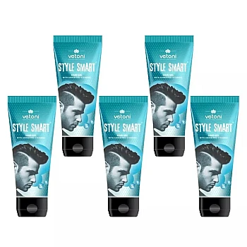 Vetoni Style Smart Hair Gel Blue (60ml, Pack of 5)