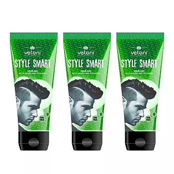 Vetoni Style Smart Hair Gel Green (60ml, Pack of 3)