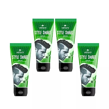Vetoni Style Smart Hair Gel Green (60ml, Pack of 4)