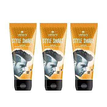 Vetoni Style Smart Hair Gel Orange (60ml, Pack of 3)