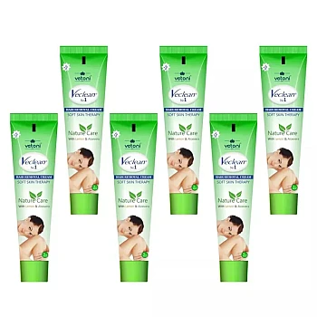 Vetoni Veclean No.1 Hair Removal Cream Lemon (40g, Pack of 6)