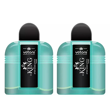 Vetoni Ice King No. 1 After Shaving Lotion Blue (100ml, Pack of 2)