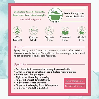 Nat Habit Fresh Distilled Floral Jal Lavender (100ml)