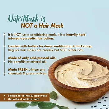Nat Habit Fresh Hair Nutrimask Curry Sesame Melanin Restore (40g, Pack of 3)
