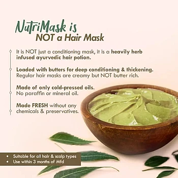 Nat Habit Fresh Hair Nutrimask Crushed Tri-Leaf Boost (40g, Pack of 2)