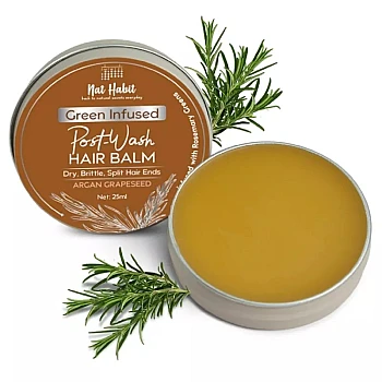 Nat Habit Green Infused Post-Wash Hair Balm Argan Grapeseed (25ml)
