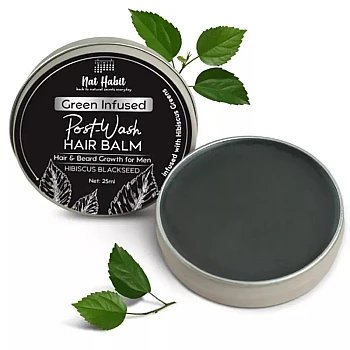 Nat Habit Green Infused Post-Wash Hair Balm Hibiscus Blackseed (25ml)