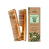 Nat Habit Oil Treated Kacchi Neem Comb - Fine + Dual Combo (2units)