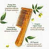 Nat Habit Oil Treated Kacchi Neem Comb - Wide + Dual + Fine Combo (3units)