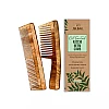 Nat Habit Oil Treated Kacchi Neem Wide + Dual Comb Combo (2units)